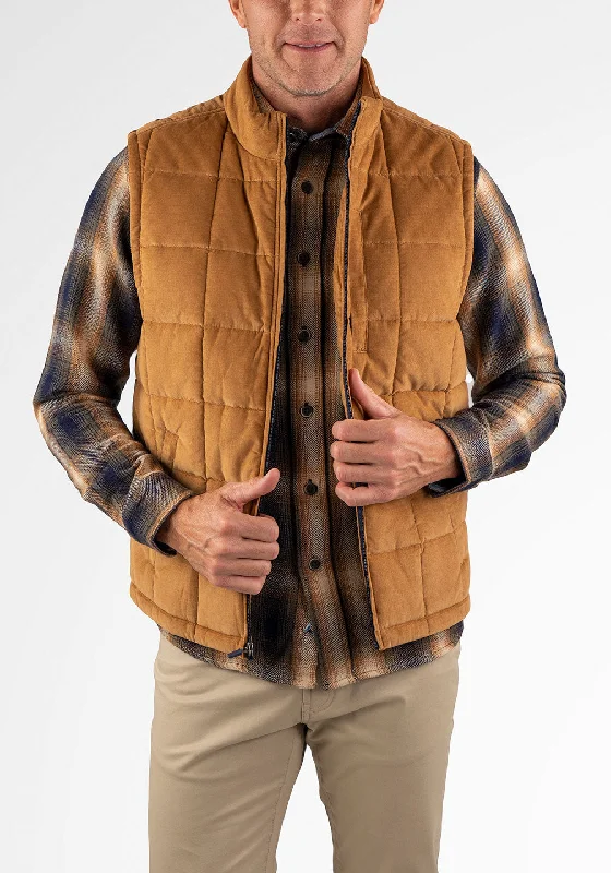 Fine Wale Corduroy Quilted Vest