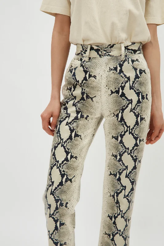 Danielle Natural Python Pant