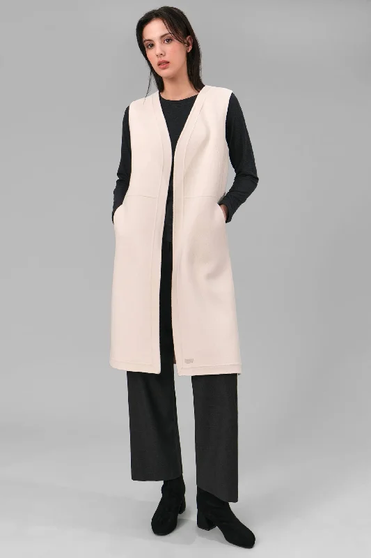 Naila Sleeveless Wool Coat