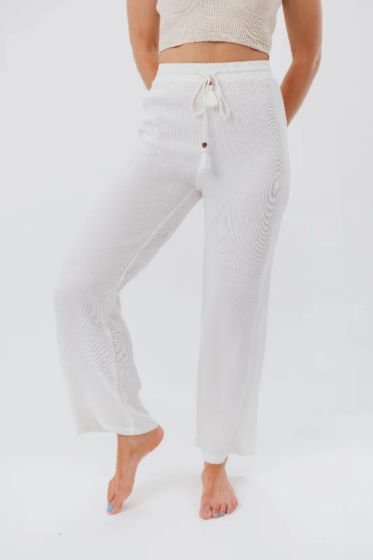 Stacy Knit Pants in White