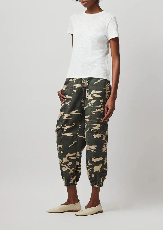 Washed Cotton Twill with Camo Print Cargo Pant - Classic Camo