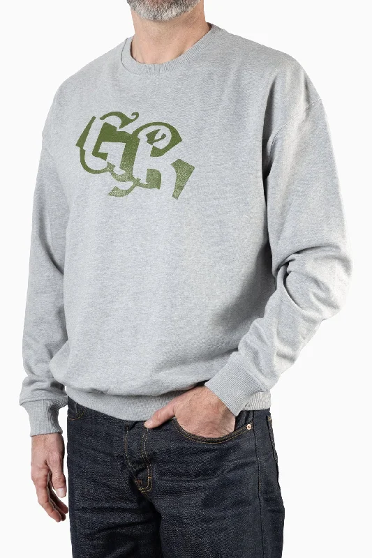 Oversized Sweater new GB logo Grey Heather