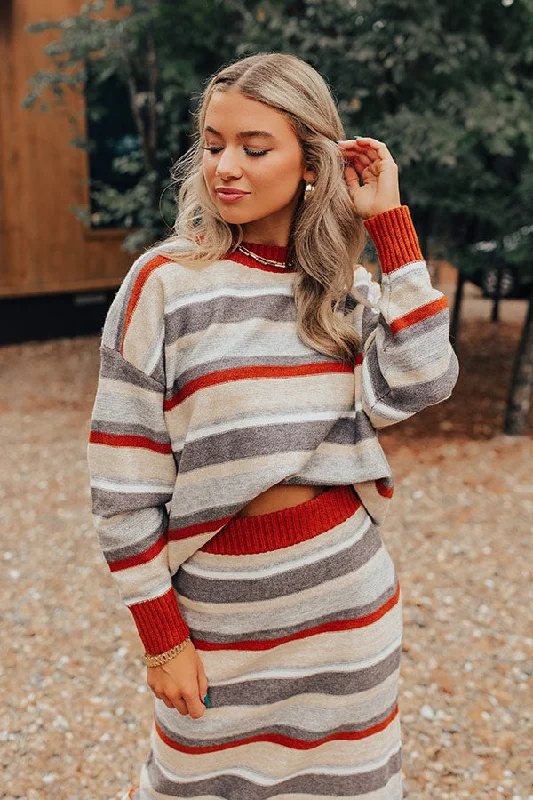 Mulled Wine Stripe Sweater