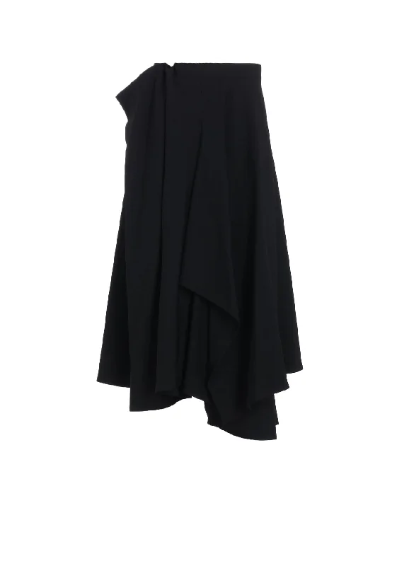 GABARDINE GATHERED SKIRT