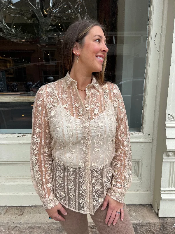 Le Sarte Lace Blouse