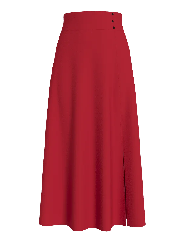 VIZUGI Long Skirt - Tomato