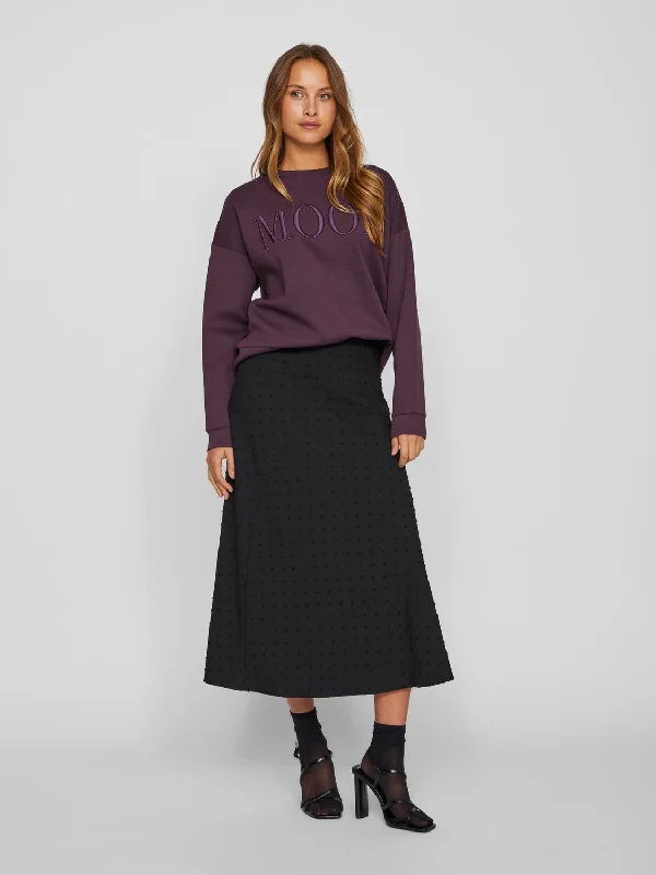 VIBRIETTA Midi Skirt - Black Beauty