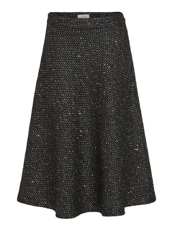 VIPLAX Midi Skirt - Black Beauty