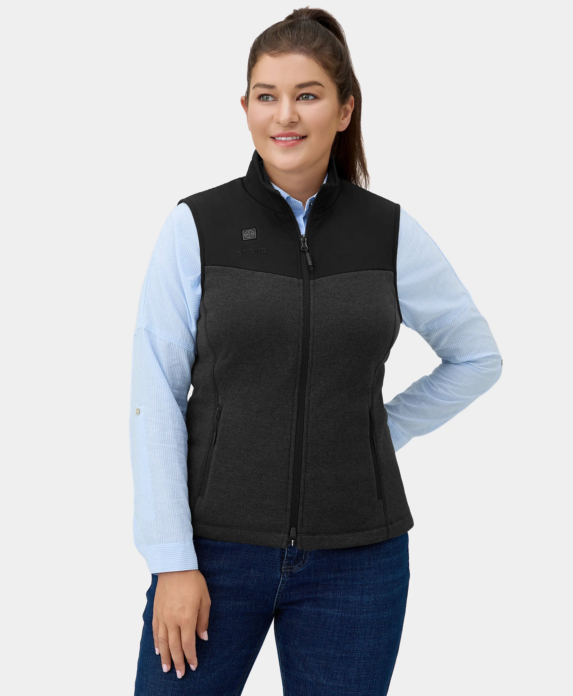 Augusta Women's Heated Sweater Fleece Vest