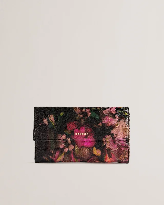 Gaillsi Printed Travel Wallet Black