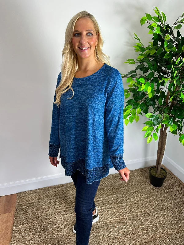 Knitted Crew Neck Tunic