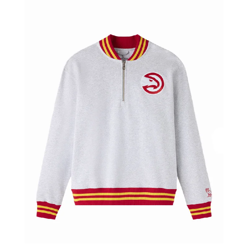 OVO X NBA Hawks 1/4 Zip Mock Neck