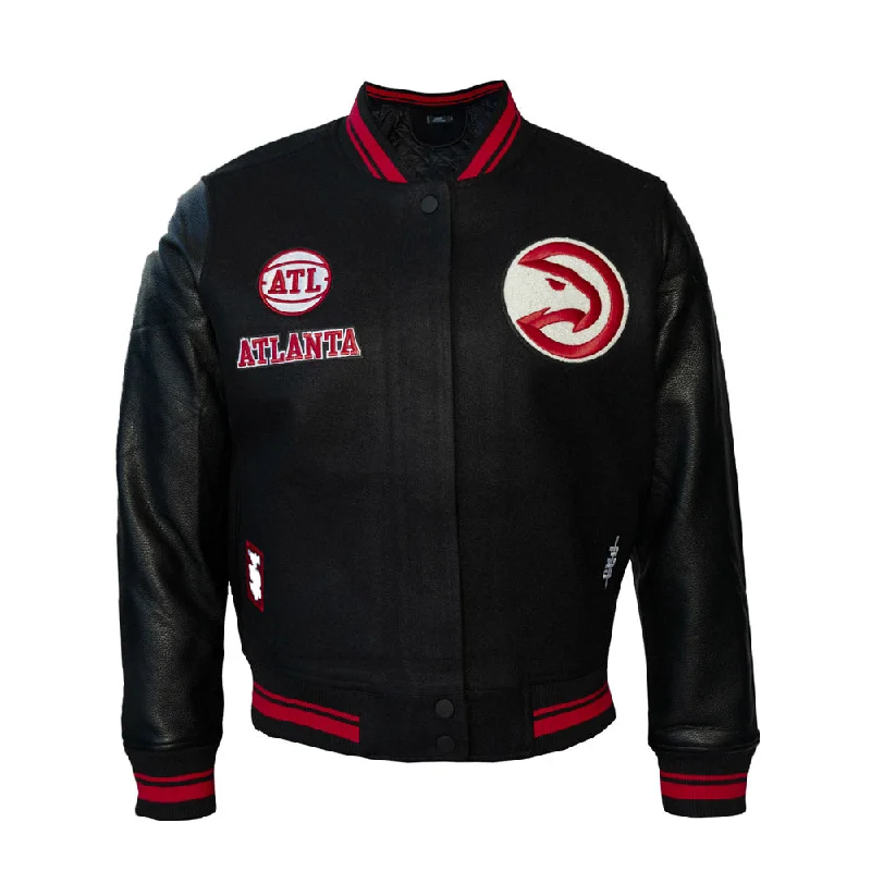 Women's Pro Standard Hawks Wool Varsity Jacket