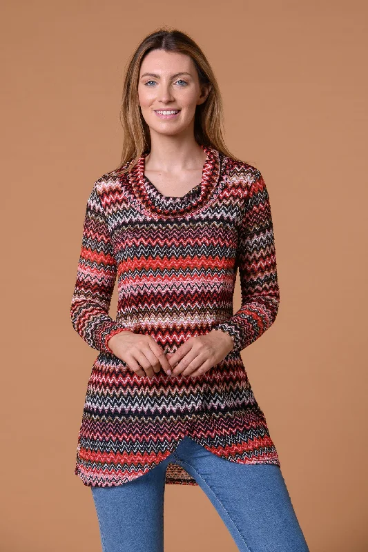 Zig Zag Crossover Top