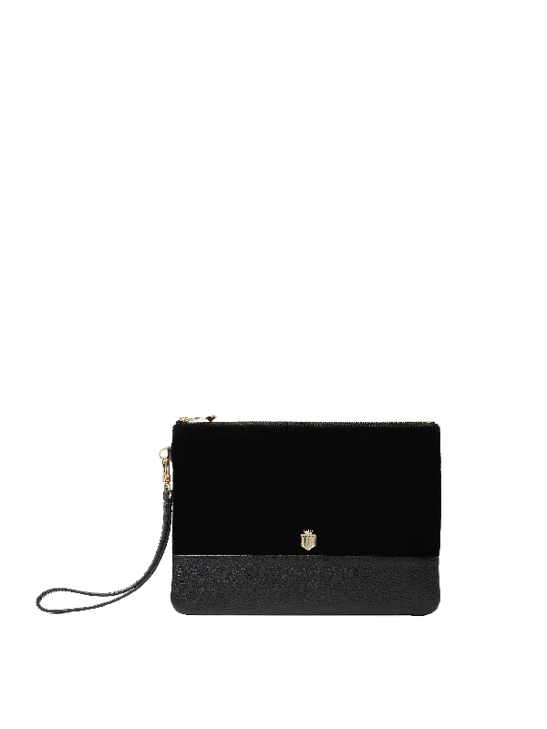 Highbury Clutch - Black Velvet