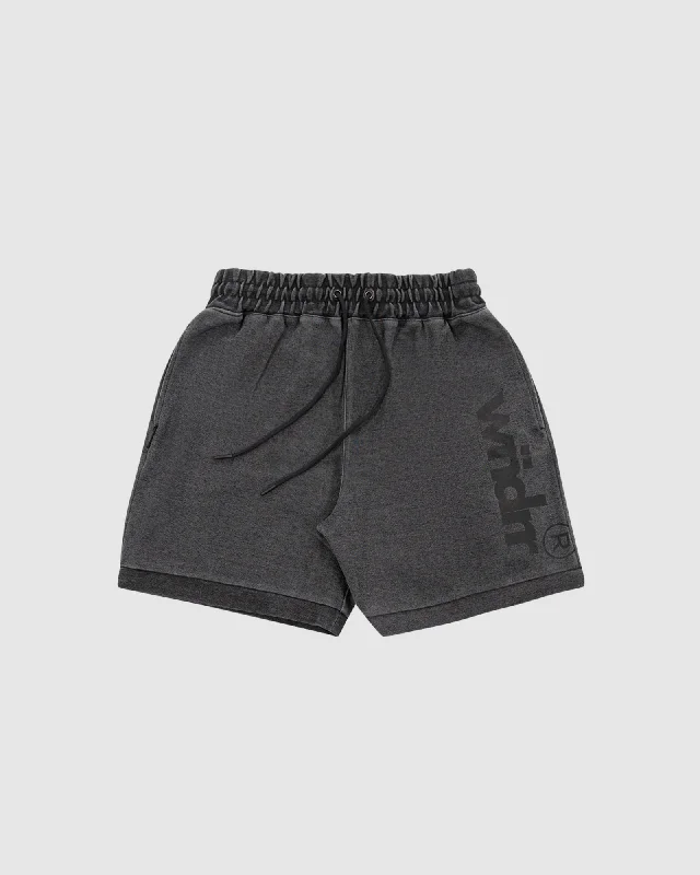 OFFCUT TECH TRACKSHORT - WASHED BLACK