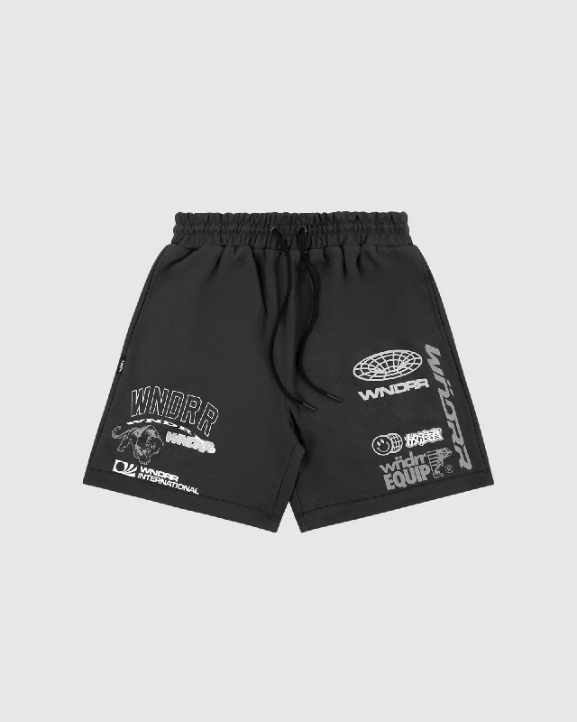 REPRESENT TECH TRACKSHORT - FADED BLACK